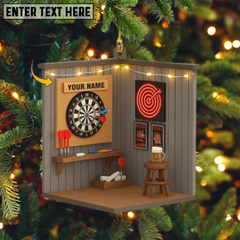 Maxcorners Darts Corner, Home Decor, Christmas Ornament, Personalized Ornament