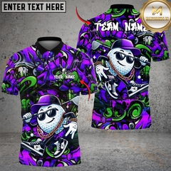 Maxcorners Hip Hop Golf Ball Shirt, Customized Name & Team Name 3D Shirts (4 Colors)