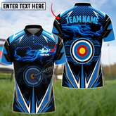 Maxcorners Thunder Archery Multicolor Option Personalized Name Team Name 3D Shirt (4 Colors)