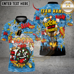 Maxcorners Darts Funny DartBoard Dynamite Boom Customized Name, Team Name 3D Shirt (4 Colors)