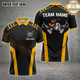 Maxcorners Billiards 8 Ball Gang Multicolor Options Personalized Name, Team Name 3D Polo Shirt (4 Colors)