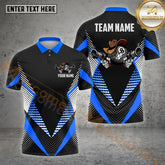 Maxcorners Billiard Funny Gun 8 Ball Jersey Multicolor Options Personalized Name, Team Name 3D Shirt (4 Colors)