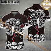 Maxcorners The Grim Reaper Dartboard Darts Wolf Jersey Multicolor Options Personalized Name, Team Name 3D Shirt (4 Colors)