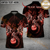 Maxcorners Dragon Fairway Golf Polo Customized Name, Team Name 3D Shirts (4 Colors)