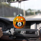 Maxcorners Personalized Billiards Holiday Sparkle Ornament