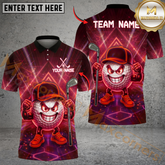 Maxcorners Neon Swing Golf Customized Name, Team Name 3D Shirts (4 Colors)