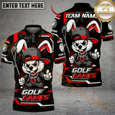 Maxcorners Bunny Swing Golf Polo Customized Name, Team Name 3D Shirts (4 Colors)