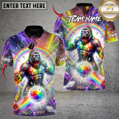 Maxcorners Bowling Chromatic Chaos Personalized Name, Team Name 3D Shirt