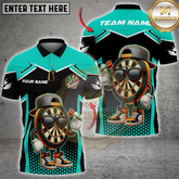 Maxcorners Darts Cartoon Dartboard Street Style Character Multicolor Customized Name, Team Name 3D Shirt
