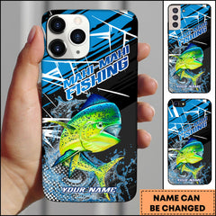 Maxcorners Mahi-mahi Fishing Dynamic Splash Sport Style Personalized Name Phone Case
