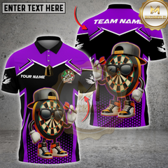 Maxcorners Darts Cartoon Dartboard Street Style Character Multicolor Customized Name, Team Name 3D Shirt