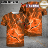 Maxcorners Pickleball Lightning Paddle Custom Name & Team 3D Shirt (4 Colors)
