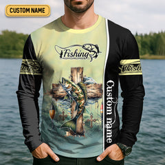Maxcorners Let Down Your Nets Camouflage Fishing Shirts, Christian Fishing SPF Shirt For Men, Presents For Fishermen