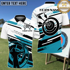 Maxcorners Archery Man Graffiti Personalized Name 3D Shirt