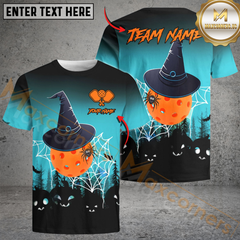 Maxcorners Wicked Dinks & Witchy Hits – Halloween Pickleball Personalized Name, Team Name Unisex Shirt 6