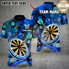 Maxcorners Darts Neon EDM Music Darts Blast Multicolor Customized Name Team Name 3D Shirts