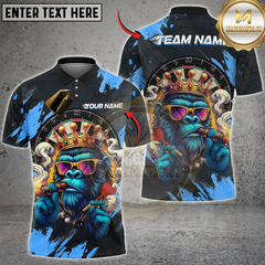 Maxcorners Darts Gorilla Dartboard Multicolor Customized Name, Team Name 3D Shirt