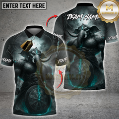 Maxcorners Darts War Elephant Electric Multicolor Customized Name, Team Name 3D Shirts