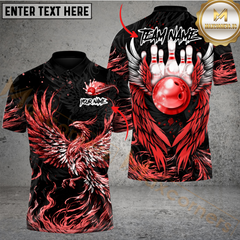 Maxcorners Bowling Phoenix Fire Multicolor Customized Name, Team Name 3D Shirts