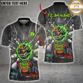 Maxcorners Bowling Monster Strike Force Chaos Explosion Multioptions Customized Name, Team Name 3D Shirt (5 Colors)