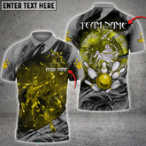 Maxcorners Bowling Ball And Pins Sagittarius Symbol Multicolor Option Customized Name 3D Shirt (4 Colors)