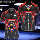 Maxcorners Billiards Strategy Master Personalized Name 3D Shirt (Multi Color Options)
