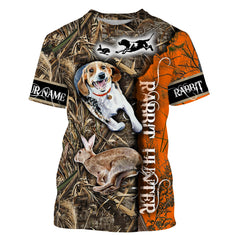 Maxcorners Rabbit Hunting Customize Name 3D Shirts
