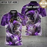 Maxcorners Bowling Gorilla Thunder Beast Multicolor Customized Name Team Name 3D Shirts