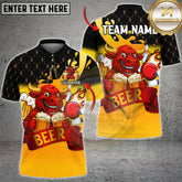 Maxcorners Bowling Cheers Bull Beer Multicolor Customized Name, Team Name 3D Shirts