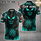 Maxcorners Darts Flame Skull Dartboard Multicolor Customized Name, Team Name 3D Shirts