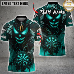 Maxcorners Darts Flame Skull Dartboard Multicolor Customized Name, Team Name 3D Shirts
