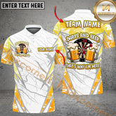 Maxcorners Darts And Beer That's Why I'm Here Multicolor Customized Name, Team Name 3D Shirts