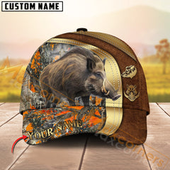 Maxcorners Premium Hunting Orange Camouflage 3D Full Print Cap Best Gift For Hunter (Deer/Moose/Boar/Turkey/Elk/Duck)