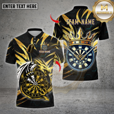 Maxcorners Darts Premium Dragon Dartboard Design Multioptions Personalized Name, Team Name Unisex 3D Shirt (4 Colors)