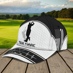 Maxcorners 3D Classic Cap Golf 3 Personalized Name Cap LM0402