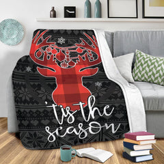 Maxcorners Hunting Blanket, Deer Buck Hunter Hunting Tis The Seaoson Christmas Xmas Noel Sherpa Fleece Blanket, Soft Cozy Plush Throw Blanket
LM1711
