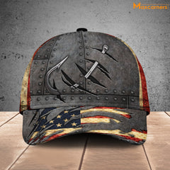 Maxcorners Fishing hat United States Hook print Cap
