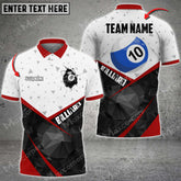 Maxcorners Billiards Ball 8 Fire Multicolor Options Personalized Name 3D Shirt (4 Colors)