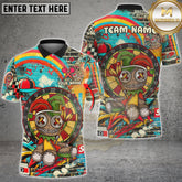 Maxcorners Darts Zombie Bear Dark Graffiti Horror Art Multicolor Options Personalized Name, Team Name 3D Shirt (4 Colors)