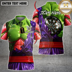 Maxcorners Anime Darts Namek Warrior Design Personalized Name 3D Unisex Shirt