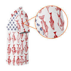 Maxcorners American Flag Fish Shirt, Fishing SPF Shirt, Mens Fishing Shirts Long Sleeve, Gift For Fisherman