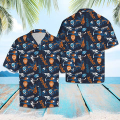 Maxcorners Hockey Slapshot Hawaiian Shirt