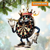 Maxcorners Custom Name Dart Ornament, Christmas Gift Decoration 2D Flat LM2111