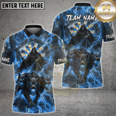 Maxcorners Grim Reaper Dartboard Hell Hound Fire Multicolor Options Personalized Name, Team Name 3D Shirt (4 Colors)