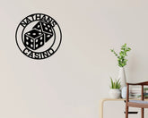 Maxcorners Casino Sign, Gambling Sign, Poker Sign, Dice Sign, Dice Wall art, Metal Casino Sign, Bar SignLM1009