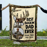 Maxcorners Personalized Hunting Photo Collage Blanket, Father's Day Gift for Dad
LM1611