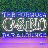 Maxcorners Personalized Casino Bar Neon Sign - Vintage Style LED Light for Lounge, Casino Led Light Wall Art, Poker Room Wall DecorLM1009