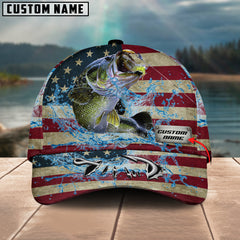 Maxcorners Personalized American Bass Fishing Classic Cap