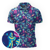 Maxcorners Cosmic Bigfoot Swing Golf Polo Shirt