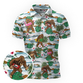Maxcorners Sasquatch Vacation Mode Golf Polo Shirt